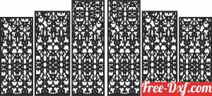 download Wall   DOOR   pattern SCREEN free ready for cut