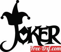 download Joker logo sign free ready for cut