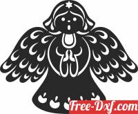 download christmas angel clipart free ready for cut