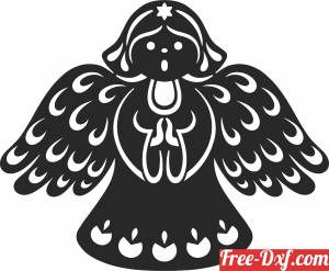 download christmas angel clipart free ready for cut