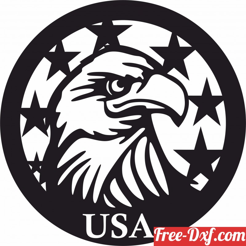 Download American Eagle Flag dxf xlYdv High quality free
