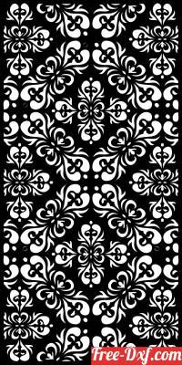 download Decorative pattern wall Screens Panel for doors free ready for cut