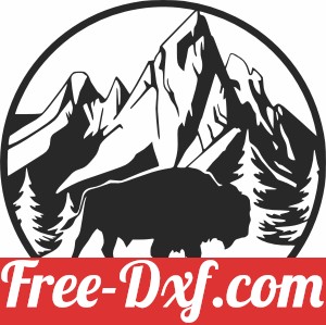 Bison forest wall arts