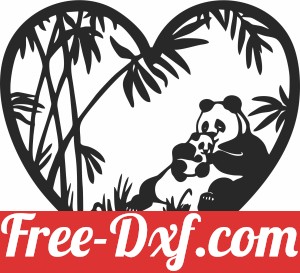 heart with Panda scene