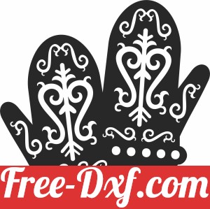 Christmas ornaments gloves decor