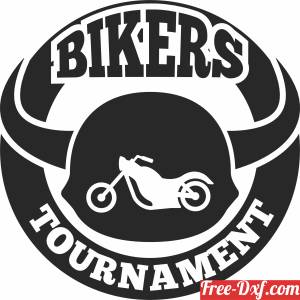 download Bikers tournament sign free ready for cut