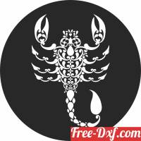 download scorpion Zodiac art sign free ready for cut