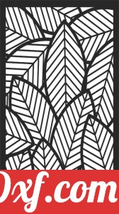 floral leaves panel decorative wall screen