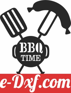 Bbq time wall sign
