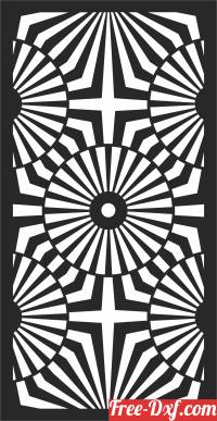 download Decorative door screen pattern free ready for cut