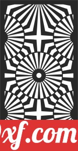 Decorative door screen pattern