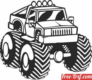 download Monster truck clipart free ready for cut