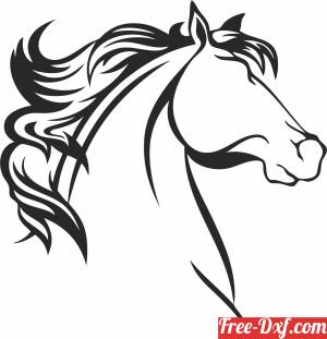 download Head horse clipart free ready for cut