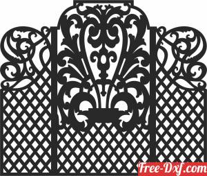 download Wall PATTERN screen  door  Wall decorative free ready for cut