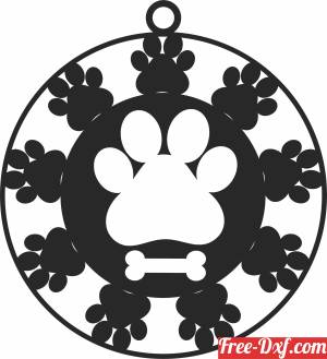 download Dog ornament cliparts free ready for cut