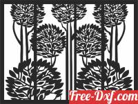 download decorative wall tree panels free ready for cut