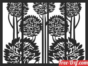 download decorative wall tree panels free ready for cut