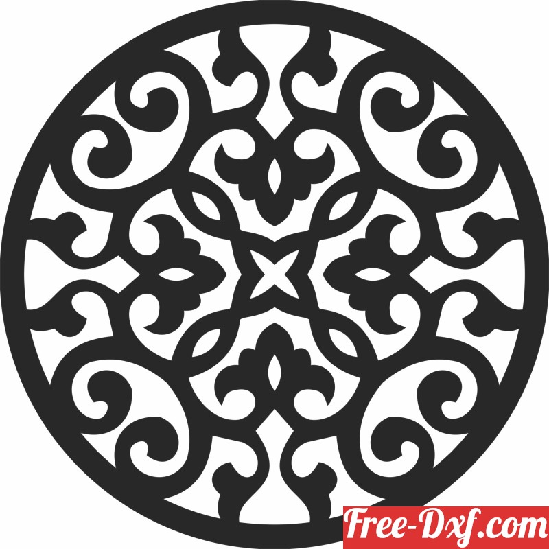 Download pattern Mandala wall arts yp2OL High quality free Dxf fi