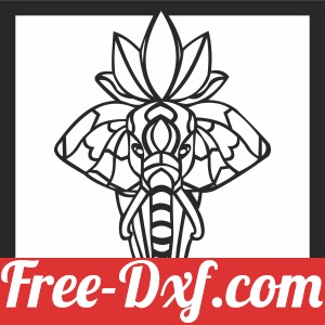 Hindu elephant wall decor