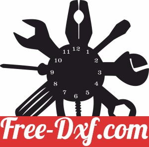 Mechanical Tools wall Clock