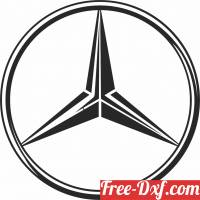 download Mercedes Benz Logo free ready for cut