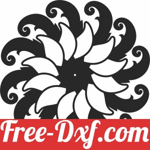 Mandala cliparts wall clocks