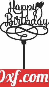 Happy birthday stake