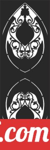 decorative panel wall separator door pattern
