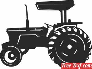 download tractor clipart silhouette free ready for cut