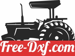 tractor clipart silhouette