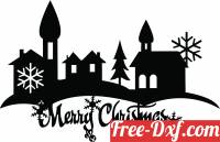 download merry christmas sign decor free ready for cut