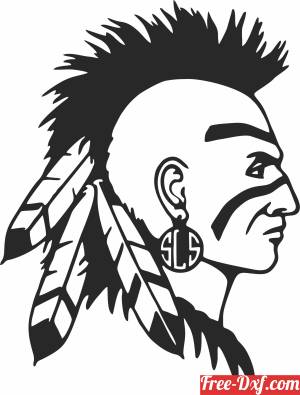 download shawnee indian lima ohio logo free ready for cut
