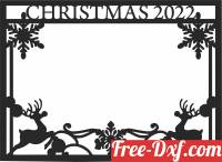 download Merry Christmas frame cliparts free ready for cut