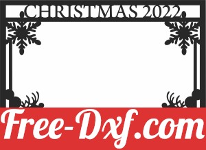 Merry Christmas frame cliparts