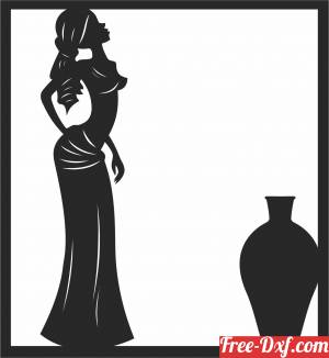 download African women design african art free ready for cut