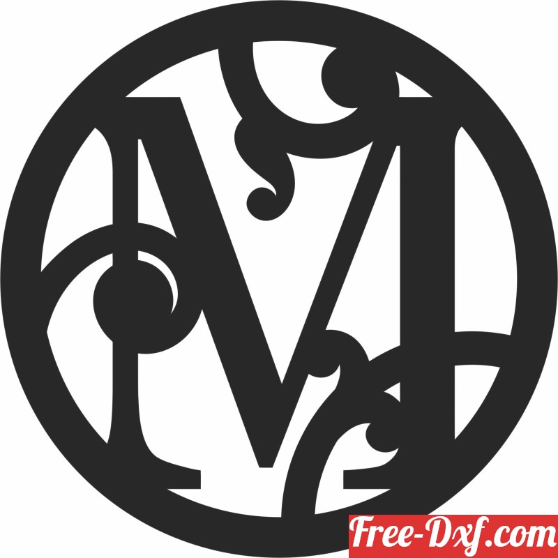 Letter Monogram M Mm Vector & Photo (Free Trial)