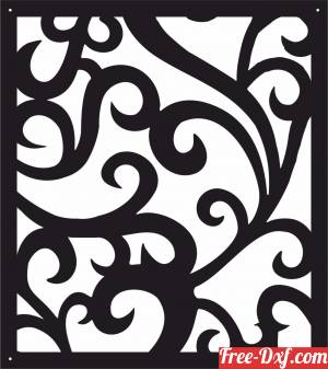 download decorative panel screen pattern clipart free ready for cut