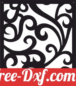 decorative panel screen pattern clipart