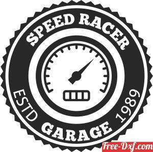 download speed racers garage sign free ready for cut