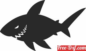 download shark silhouette free ready for cut