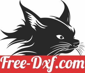 Cat face Animal Silhouette