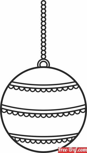 download Christmas Tree ornament decoration free ready for cut