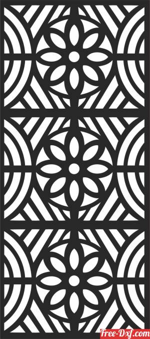 download door decorative Pattern  SCREEN free ready for cut