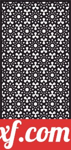 decorative wall screen door geometric panel pattern