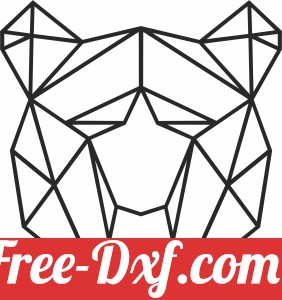 Geometric Polygon bear