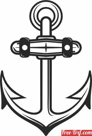 download Anchor marine sign free ready for cut